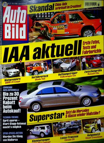 Deckblatt Auto Bild (37/2005)